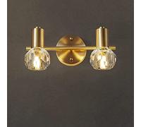 ladies jewellery Modern Bath Lamps,Classic Brass Bathroom Wall Crystal Shade Led Rotatable Mirror Front Light Compatible with Dressing Table Bedside Decor Lamp (3 Lights),Ch teen girl gifts
