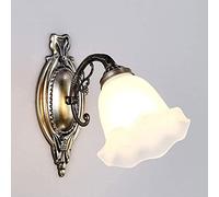 ladies jewellery Modern LED Wall Lights - Flower Shape Country White Glass Shade Wrought Iron Bedroom Bedside Mirror Front Light Corridor Living Room Home Decor Lamp,Chandelier Ceiling teen girl