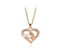 ladies jewellery Mother Baby Hand Holding Love Heart Pendant Necklace Rose Gold Mom Jewelry necklace