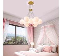ladies jewellery Pendant Lights Ceiling Chandeliers, 3D Moon LED Chandeliers Lamp,Light necklace