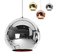 ladies jewellery Style Adjustable Mirror Glass Pendant Lights Globe Lamp Pendant Light Dining Room Lamp Shade for living Room Cafe Kitchen Bar Lighting Fixtures A 30cm-25cm_C Uptodate necklace
