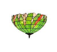 ladies jewellery Style Stained Glass Chandeliers 40CM Style Ceiling Lamp Pastoral Green Glass Fixture Indoor Ceiling Lamps and Lanterns for Bedroom Aisle Balcony Kitchen necklace