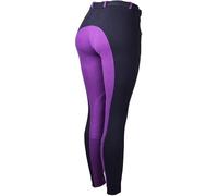 Ladies Jodhpurs Jodphurs Jods Basic Womens Riding Jodhpurs Equestrian Riding Breeches (UK, Numeric, 18, Regular, Regular, Black/Purple)