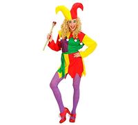 Ladies Jolly Jester Costume Large UK 14-16 for Clown Fancy Dress