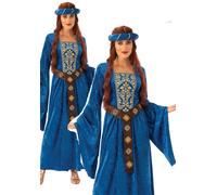 Ladies Juliet Medieval Maiden Marion Renaissance Book Day Costume Shakespeare