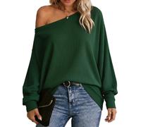 Ladies Jumpers Cold Shoulder Tops Batwing Bardot Tunic Casual Autumn Outfit