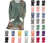 ladies jumpers, Jumpers for Women UK Winter Thick Sweater Soft Comfortable Long Sleeves Plain Loose Fuzzy Pullover Casual Crew Neck Tops Clothing Fashion Fit Soft Cozy Fall Outfits