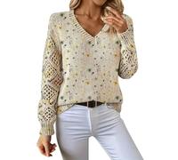 Ladies Jumpers Women's Jumpers Cozy Women's Tops, T-Shirts & Blouses 2025 Laid-Back Winter Clothes Pullover Sweaters Edgy Sweaters Walking Hiking Daily