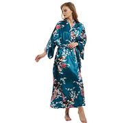 Ladies Kimono Dressing Gowns Floral Kimono Robe Printed Cardigan for Women Wedding Bonding Party Pyjamas