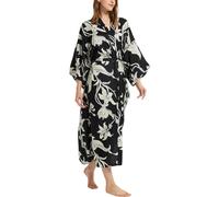 Ladies Kimono Dressing Gowns Floral Kimono Robe Printed Cardigan for Women Wedding Bonding Party Pyjamas