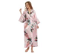 Ladies Kimono Dressing Gowns Floral Kimono Robe Printed Cardigan for Women Wedding Bonding Party Pyjamas