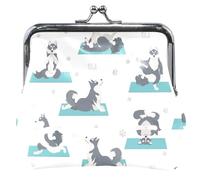 Ladies Kiss Buckle Coin Purses & Pouches For Girls Yoga Husky White Yoga Husky Dog Classic, Yoga Husky Dog White, Classic