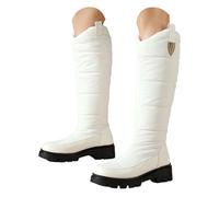 Ladies Knee-High Boots Fall Winter Boot For Women 2026, Comfortable Chunky Block Low Heel Slouch Fashion Pull On Boot Square Toe Side Zipper Wide Calf Long Tall Western Boots