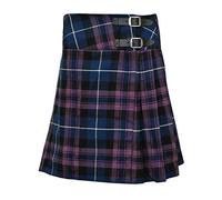 Ladies Knee Length Kilt Skirt 20" Length Tartan Pleated Kilts - Pride of Scotland (8) Purple