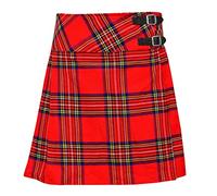 Ladies Knee Length Kilt Skirt 20" Length Tartan Pleated Kilts - Royal Stewart (6)