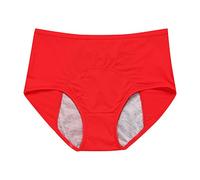 Ladies Knickers eriod Pants Heavy Flow Womens Leak Proof anties Cotton Menstrual Underwear Leakproof Brief Bottoms Menstrual For Teens Girls And Women Underwear (Red, XXXL)
