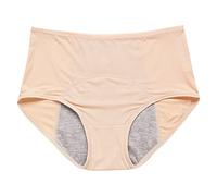 Ladies Knickers eriod Pants Heavy Flow Womens Leak Proof anties Cotton Menstrual Underwear Leakproof Brief Bottoms Menstrual For Teens Girls And Women Underwear (Beige, L)