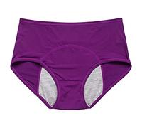 Ladies Knickers eriod Pants Heavy Flow Womens Leak Proof anties Cotton Menstrual Underwear Leakproof Brief Bottoms Menstrual For Teens Girls And Women Underwear (Purple, XXXL)