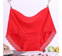 Ladies Knickers - Women Solid Plus Size Underwear Mid High Waist Comfortable And Breathable Elderly Briefs