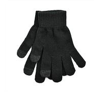 Ladies Knitted Black Touch Screen Phone Gloves GL419