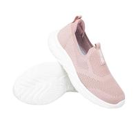 Ladies Laceless Casual Shoes,Breathable Mesh Sneakers,Slip On Walk Casual Trainers Shoes,Light,Mesh Lining,As Tennis,Track and Field,Workout,Yoga,Jogging Pink