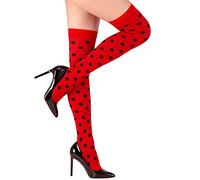 Ladies Ladybug Over Knee Socks 70 Den Accessory for Animal Jungle Farm Fancy Dress