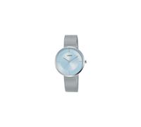 Ladies Large Slim Dial Dress Watch with a Stainless Steel Mesh Bracelet
