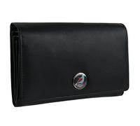 Ladies Leather Long Flap Over Purse/Wallet by Mala; Oriel Collection Classic