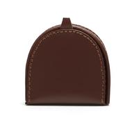 Ladies Leather Small Tray Purse Wallet - Classic Rounded Coin Holder with Pull Tab Opening, Spacious Coin Tray & Inner Pocket, Compact 7.5 x 7 x 1.5 cm