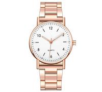 Ladies Leisure High-end Luminous Watch Stainless Quartz Dial Watch Women's Watch 24 Hour Watches (C, One Size)
