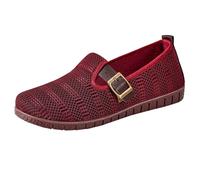 Ladies Leopard Print Shoes Size 5 Summer New Old Cloth Shoes A Footstroke Comfortable Women's Single Shoe Comfy Ballet Shoe Red