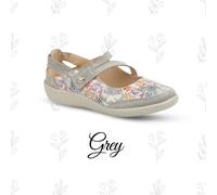 Ladies Lightweight Casual Shoes Boulevard Comfort Touch Fastening Trainer Floral
