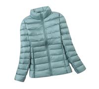 Ladies Lightweight Puffer Jacket Packable Down Jacket Women Quilted Jackets Puffer Coats for Women Padded Jacket Womens Hooded Puffer Jackets for Women Puffer Coat Women Womens Down Jacket Green L