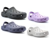 Ladies Lightweight Sandals Size 6 Boys Sandals Size 10 Summer Sandal Mens Slip On Sandal Mens Mules Womens Slip On Shoe Ladies Mules Womens Mule Mule Sizes 3-12 White/Lilac/Black/Navy 6 UK