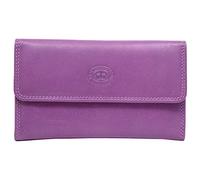 Ladies Lilac Trifold Leather Purse
