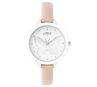 Ladies Limit Secret Garden Watch Butterfly White Dial Peach Strap 60028