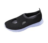 Ladies Loafers Size 6 Comfort Shoes Women UK Women Large Size Sports Casual Shoes Lightweight Comfortable One Foot Stirrup Flat Bottom Leisure Hollow Single Sports Gymnastics Sneaker (Black,5.5)