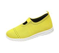 Ladies Loafers Size 6 Comfy Shoes for Women Casual Womens Shoes 10 Fly Weaving Breathable Top Single Women Flat with Soft Bottom A Hollow Shallow Mouth Lazy Casual (Yellow,6)