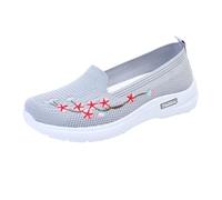 Ladies Loafers Wide Fitting Shoes for Women UK Sandals for Women Casual Summer Wedge Spring And Autumn Comfortable Breathable Embroidery Fly Weaving Sports Non Slip Single Shoes Big Boys Casual Siz