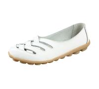 Ladies Loafers,Women Moccasins Hollow Out Casual Flat Shoes Women's Loafers Womens Round Head Wide Fit Wedge Sandals Walk Office Indoor Outdoor Gift for Women (09 White,6.5)