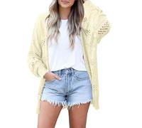 Ladies Long Cardigan Womens Soft Lightweight Batwing Sleeve Plus Size Boho Outwear Clothing UK Light Apricot, 18-20