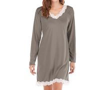 Ladies Long Nightdresses Long Sleeve - Women'S Pure Cotton Nightdresses & Nightshirts - Sleepwear Sets Pyjamas Short Set Nightwear Cotton Sleepwear Set Petite Pyjama Loungewear Sets Size 18 Khaki