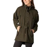 Ladies Long Shooting Smock Womens Waterproof Hunting Smocks Overhead Mesh Lined Field Coat (UK, Numeric, 12, Regular, Regular, Dark Olive)