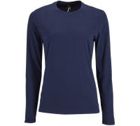 Ladies Long Sleeve Cotton Tee SOL'S Imperial Crew Neck Womans T-Shirt
