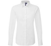 Ladies Long Sleeve Oxford Shirt Premier Part Organic Cotton Blouse