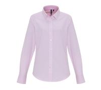 Ladies Long Sleeve Striped Shirt Premier Womens Oxford Blouse