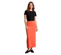 Ladies Long Straight Maxi Skirt Elasticated Waist Printed Jersey Gypsy Style Skirt Casual Summer Beach Soft Stretch Skirt Coral