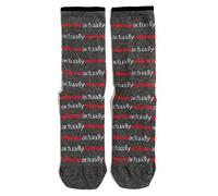 Ladies Love Actually Romantic Valentine Grey Socks 4-8 UK /37-42 Eur/ 6-10 US