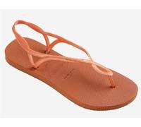 Ladies LUNA ORANGE Flip Flops Sandals