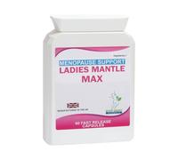 Ladies Mantle Max Menopause Support Supplement, 60 Capsules Red Clover Wild Yam Agnus Castus Lady's